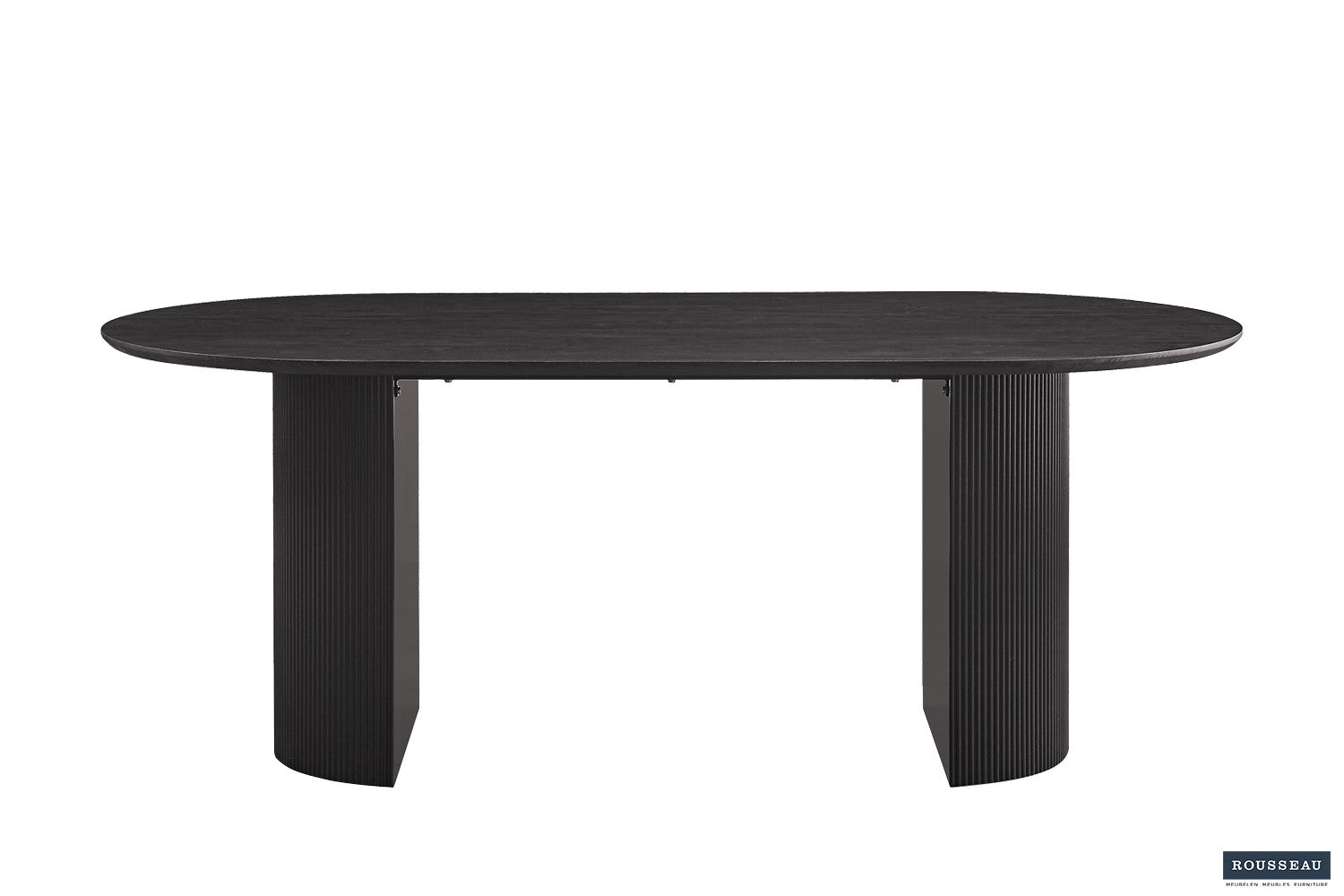 Rousseau - Tafel Lagos 200 cm Ovaal Decor Donkerbruin - 76x200x110 cm