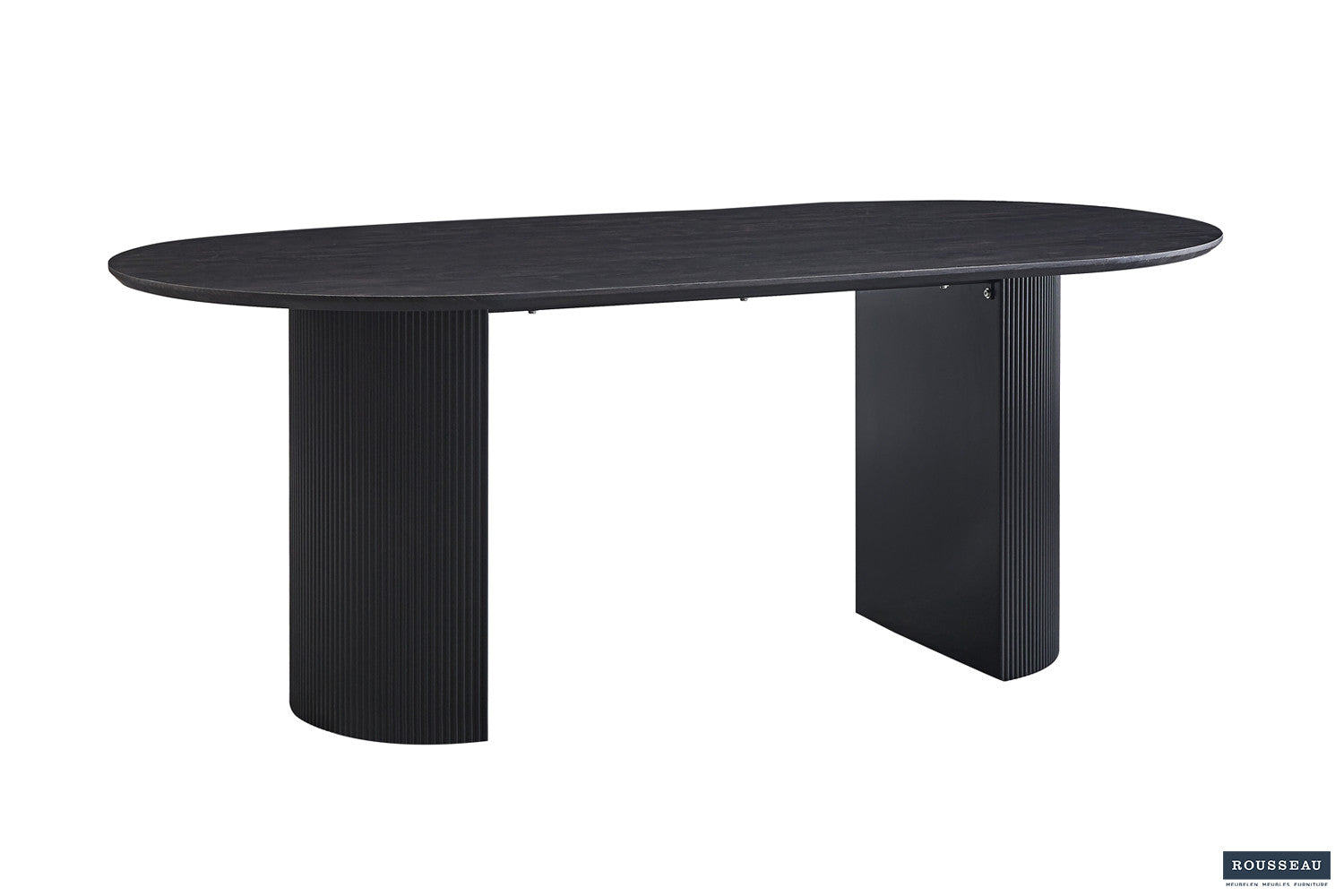 Rousseau - Tafel Lagos 200 cm Ovaal Decor Donkerbruin - 76x200x110 cm