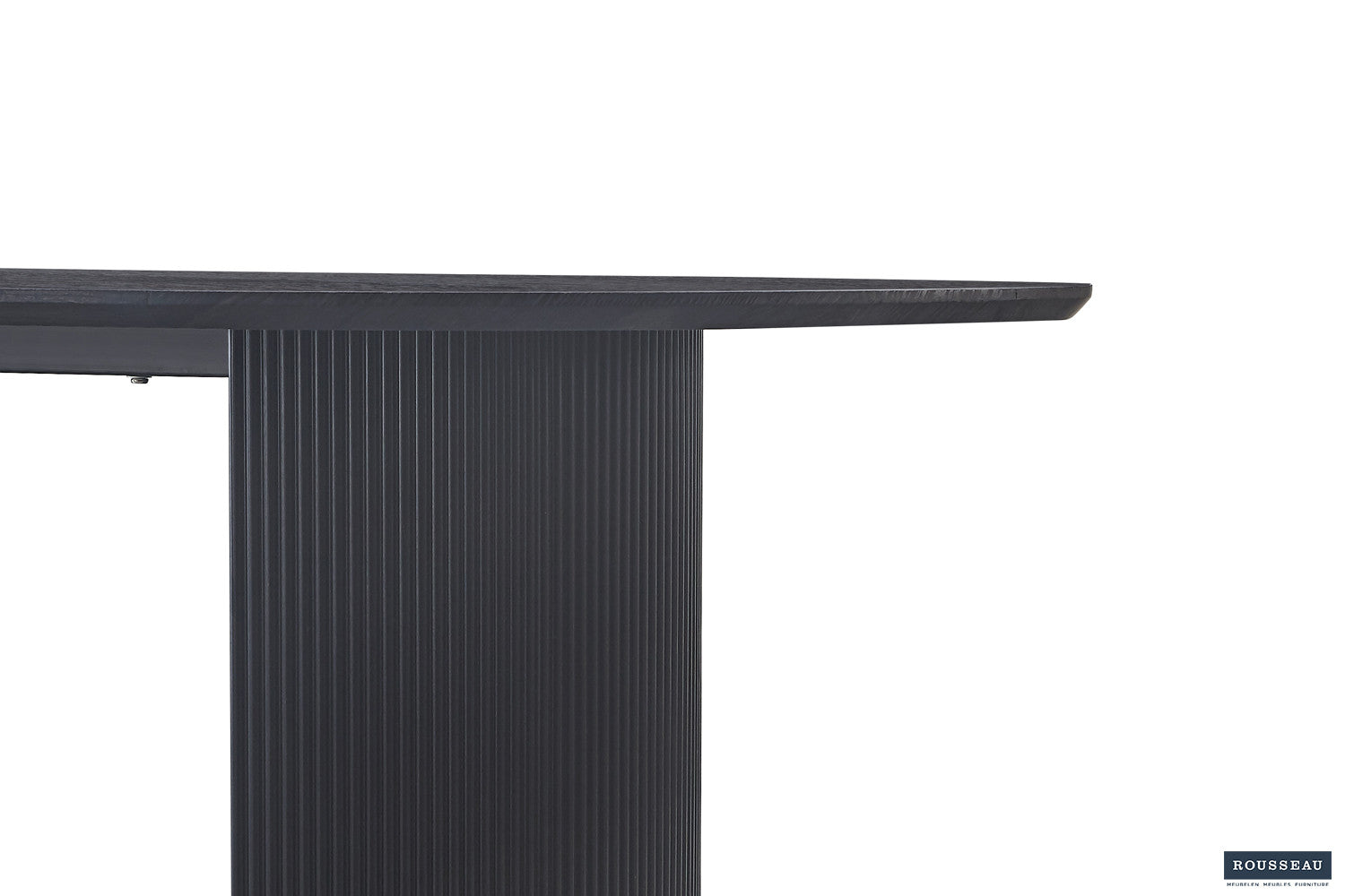 Rousseau - Tafel Lagos 200 cm Ovaal Decor Donkerbruin - 76x200x110 cm