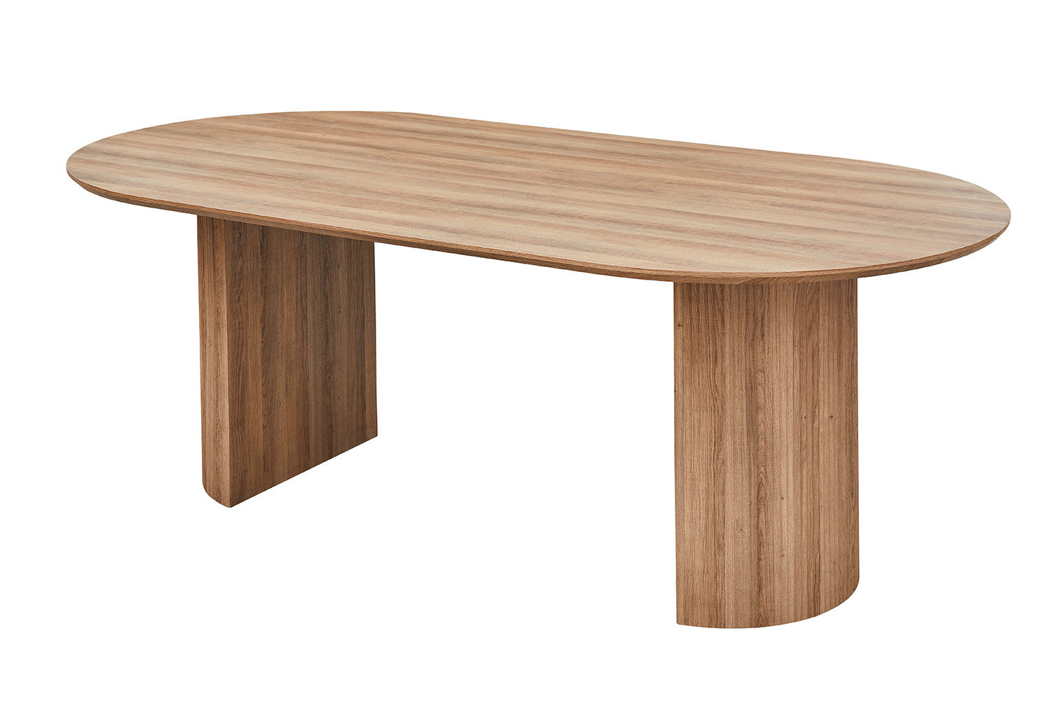Rousseau - Tafel Lagos 220 cm Ovaal Decor Oude eik - 76x220x110 cm