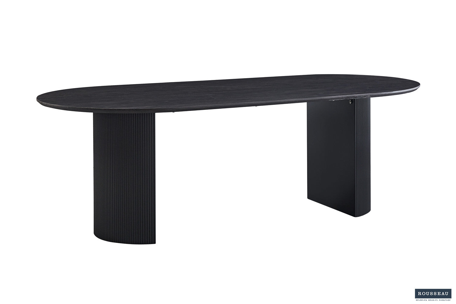 Rousseau - Tafel Lagos 220 cm Ovaal Decor Donkerbruin - 76x220x110 cm
