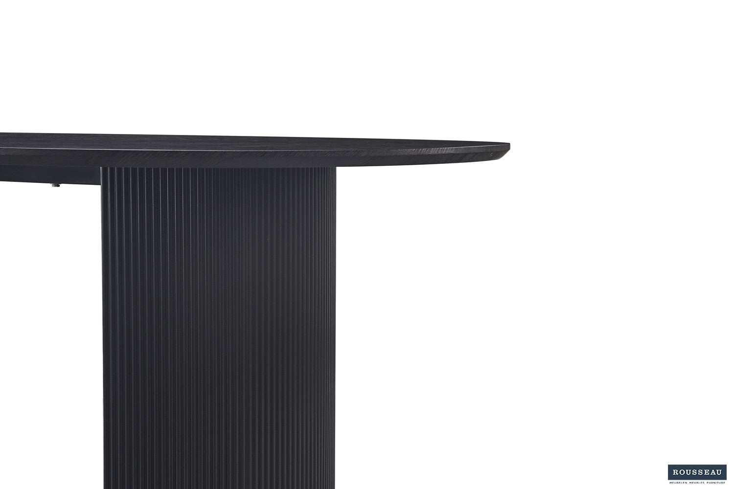 Rousseau - Tafel Lagos 220 cm Ovaal Decor Donkerbruin - 76x220x110 cm