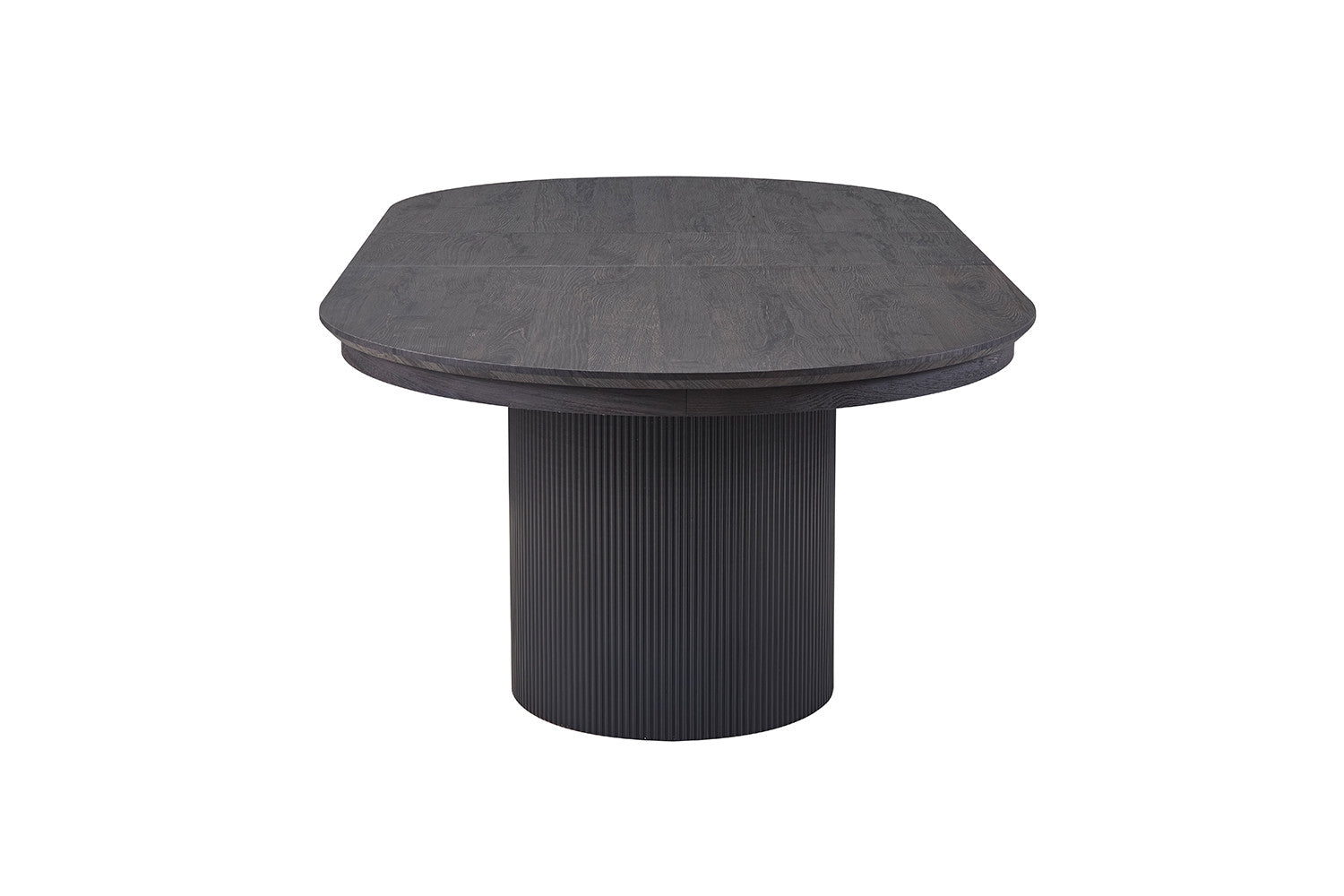 Rousseau - Table extensible Lagos 180-220 cm Décor Ovale Marron Foncé - 75x220x110 cm