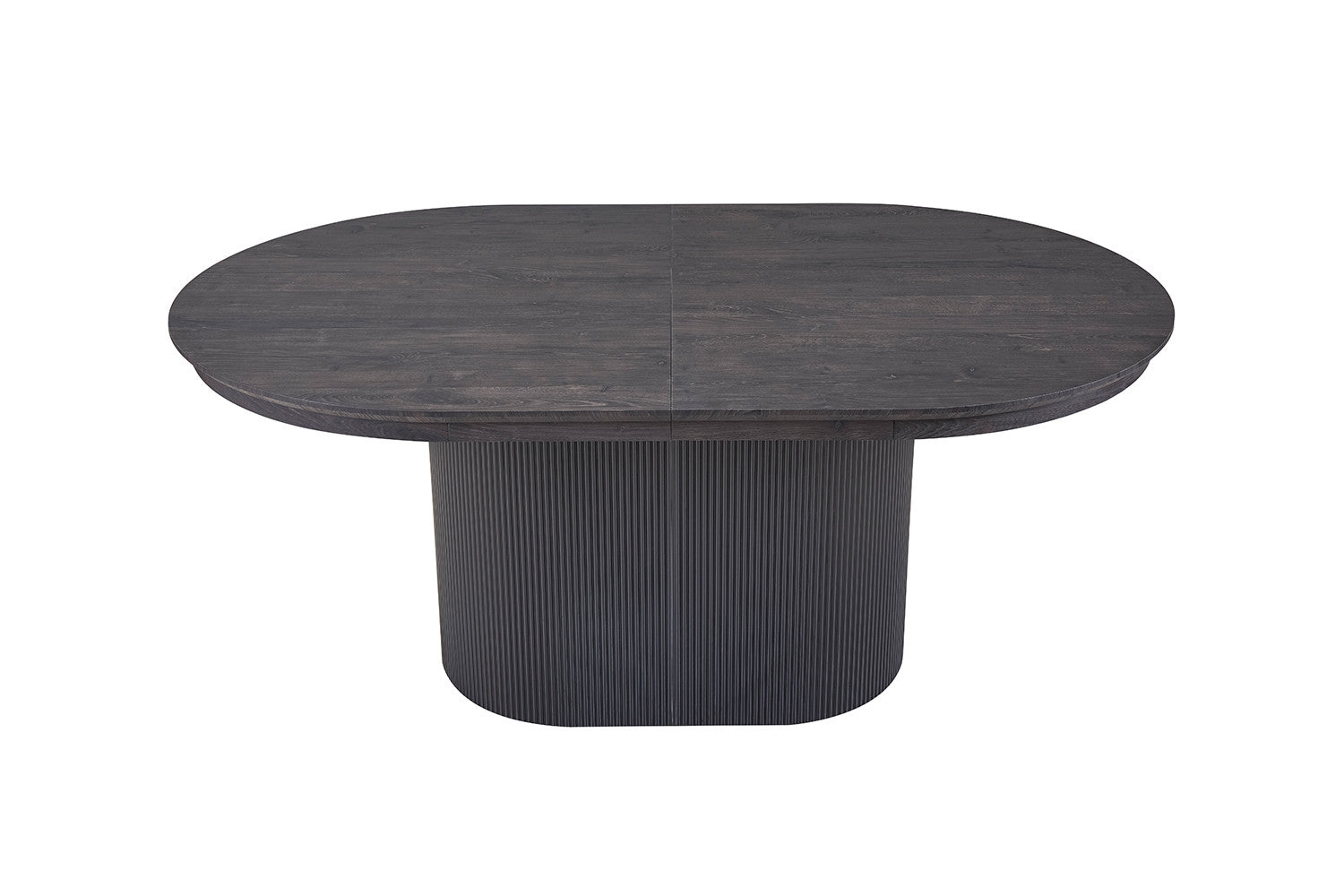 Rousseau - Table extensible Lagos 180-220 cm Décor Ovale Marron Foncé - 75x220x110 cm