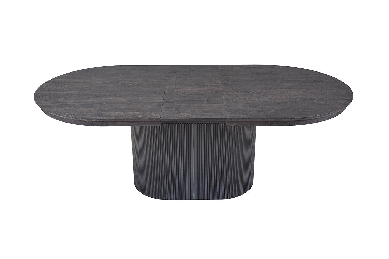 Rousseau - Table extensible Lagos 180-220 cm Décor Ovale Marron Foncé - 75x220x110 cm