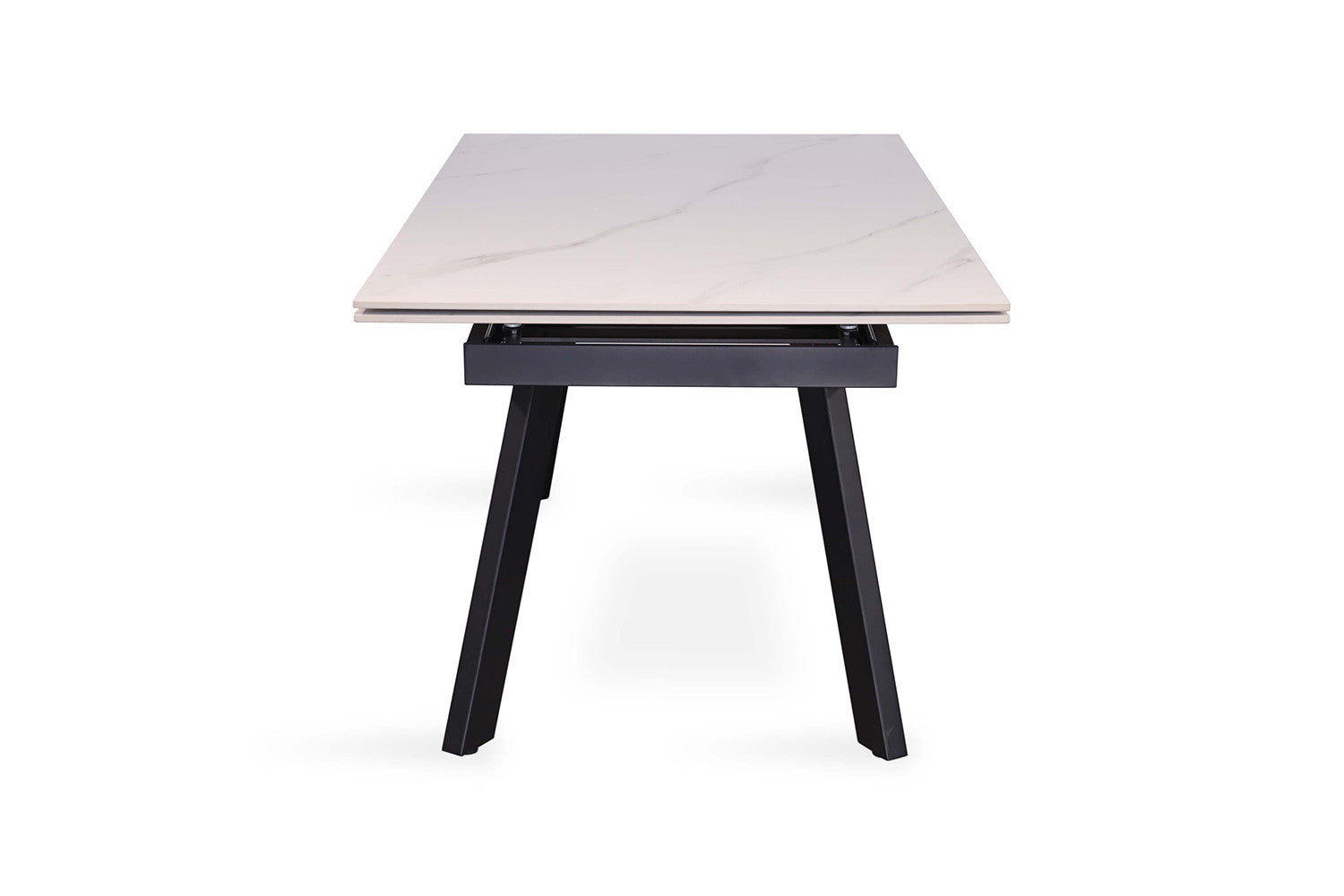 Rousseau - Table extensible Hera 160-240 cm Rectangulaire Pierre Blanc - 76x240x90cm