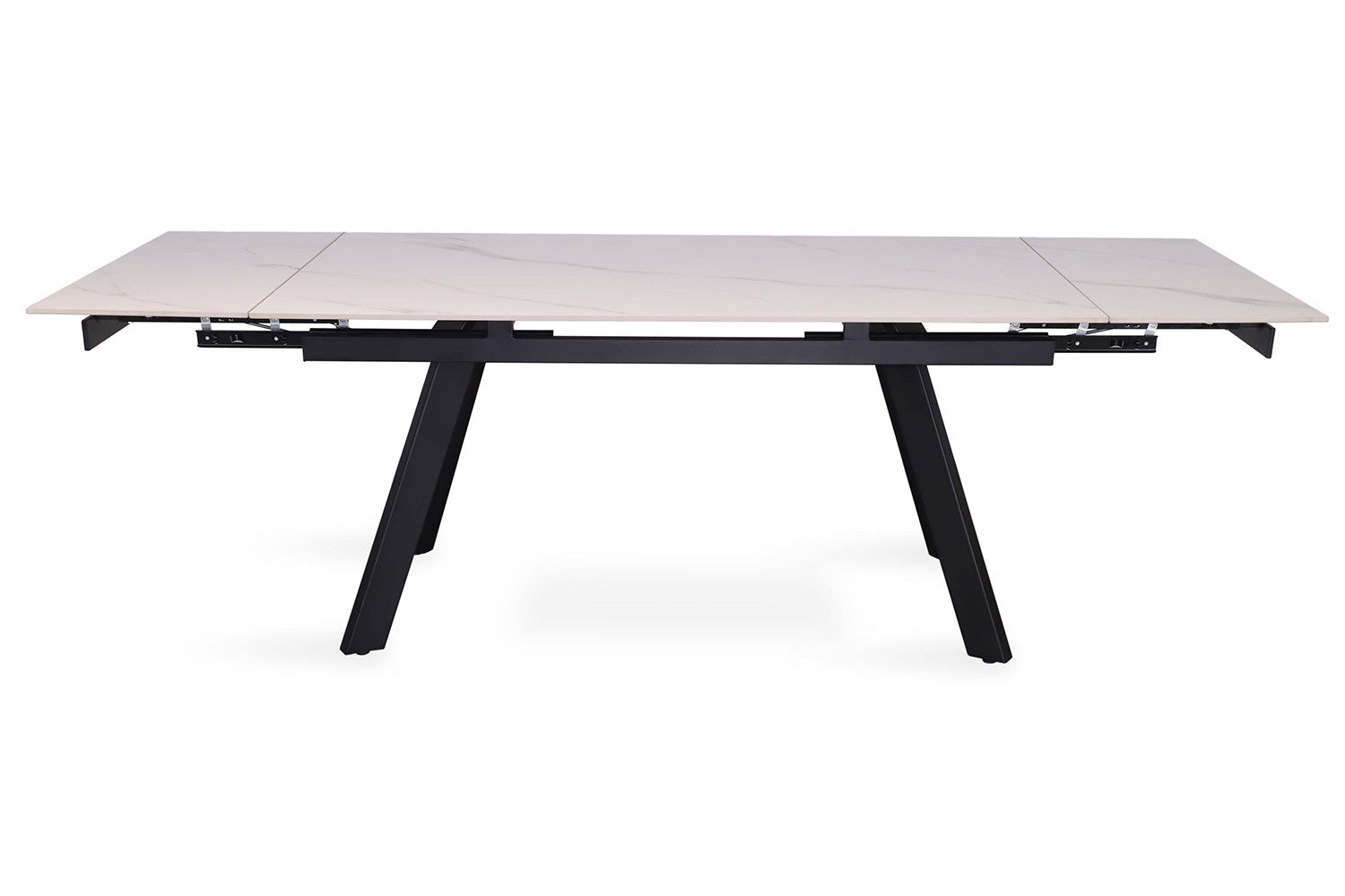 Rousseau - Table extensible Hera 160-240 cm Rectangulaire Pierre Blanc - 76x240x90cm