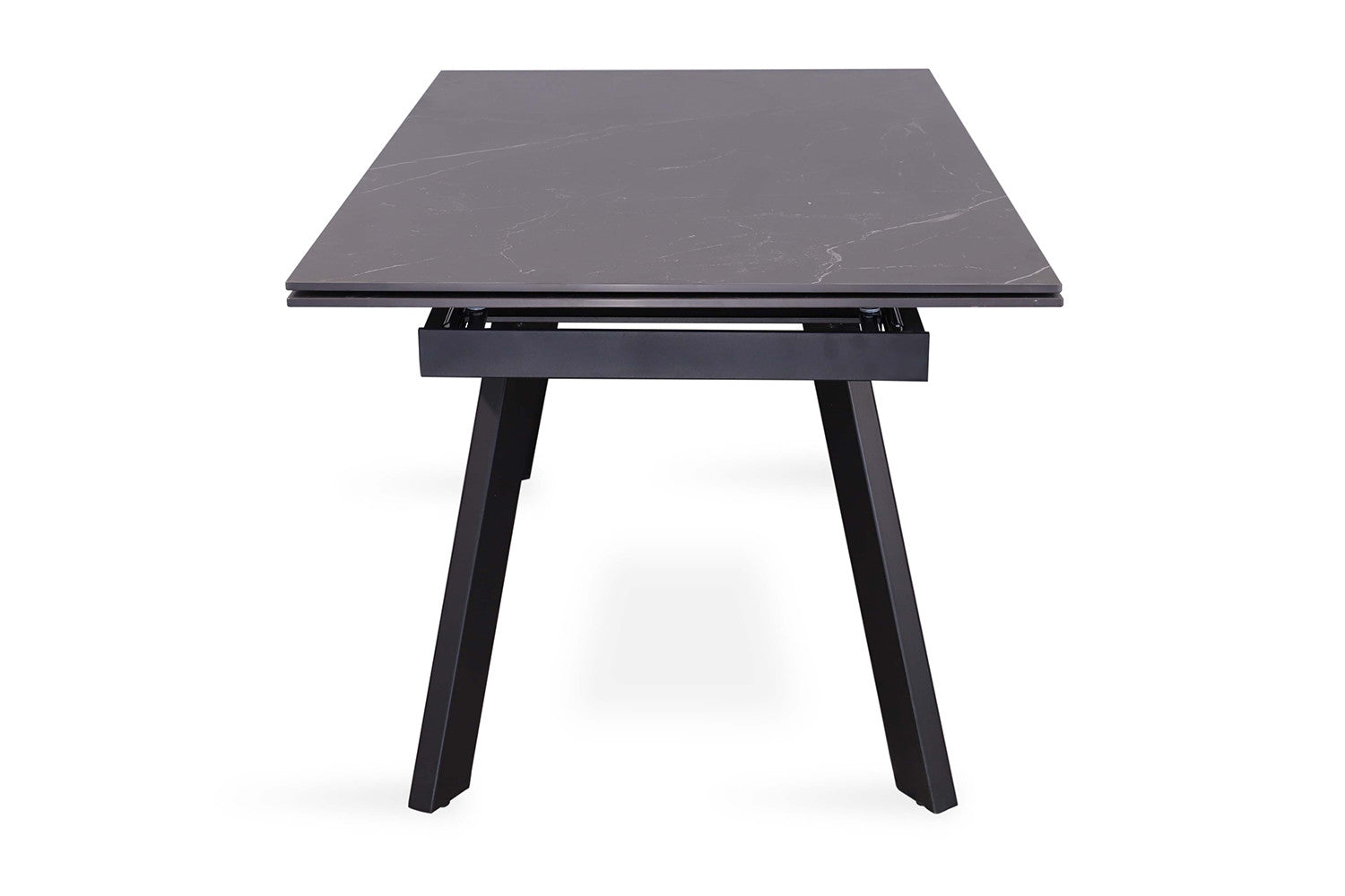 Rousseau - Table extensible Hera 160-240 cm Rectangulaire Pierre Noir - 76x240x90cm