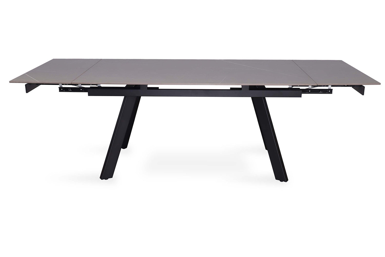 Rousseau - Table extensible Hera 160-240 cm Rectangulaire Pierre Noir - 76x240x90cm