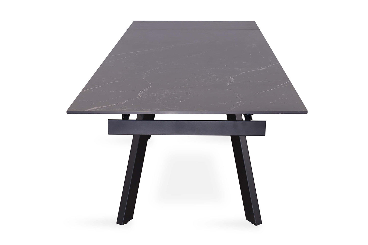 Rousseau - Table extensible Hera 160-240 cm Rectangulaire Pierre Noir - 76x240x90cm
