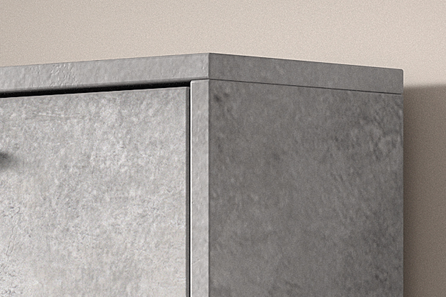 Rousseau - Schoenenkast Carini 3 laden Beton - 120x63x23 cm