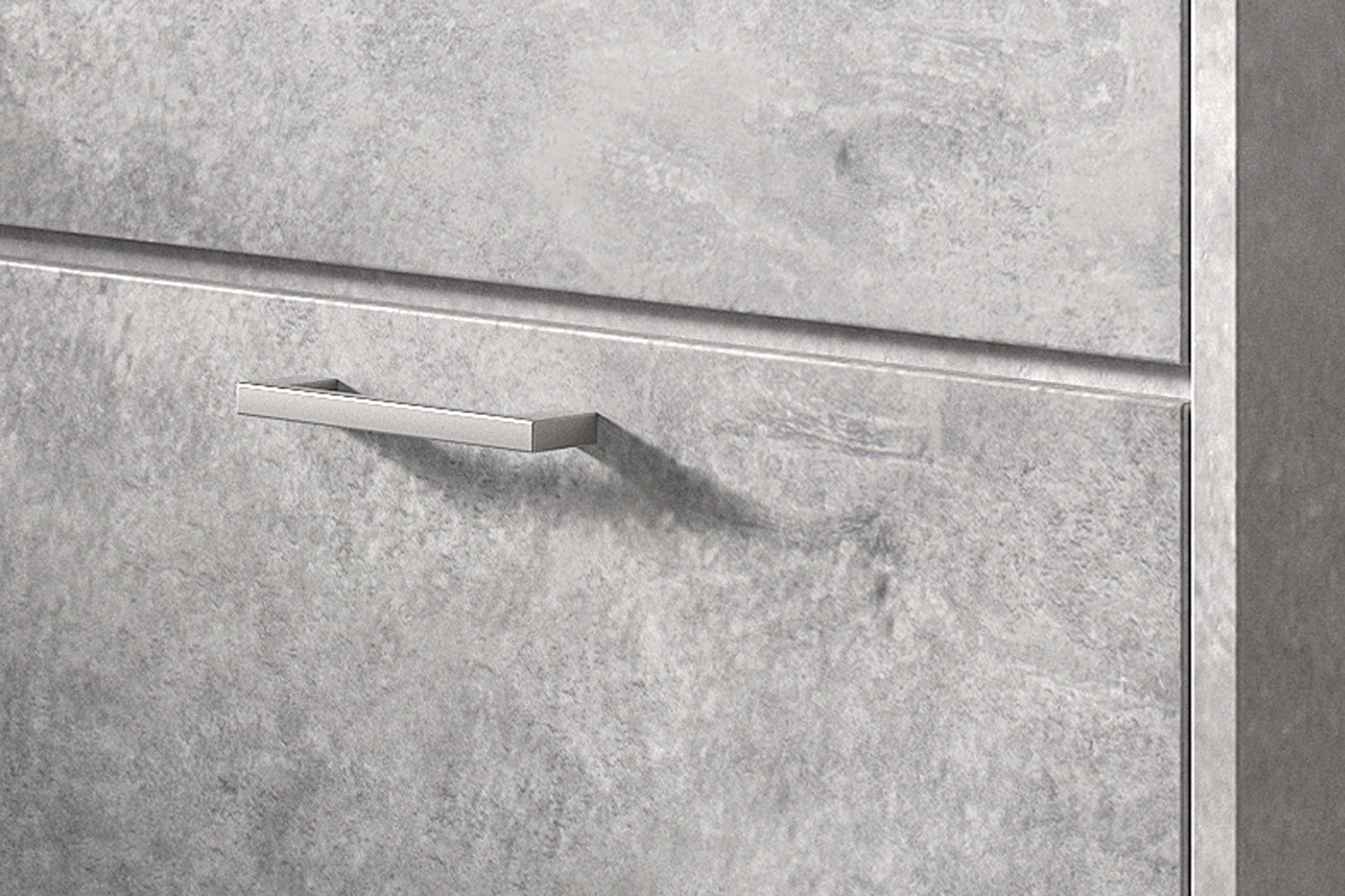 Rousseau - Schoenenkast Carini 3 laden Beton - 120x63x23 cm