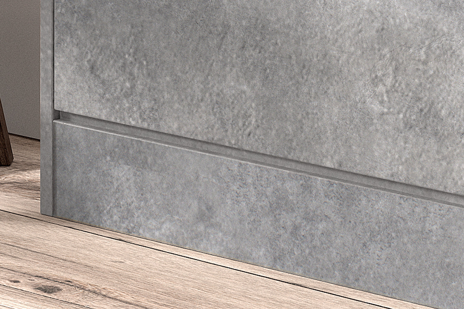 Rousseau - Schoenenkast Carini 3 laden Beton - 120x63x23 cm