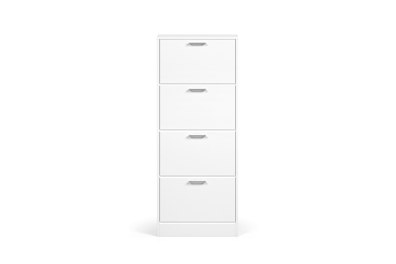 Rousseau - Schoenenkast Carini 4 laden Wit - 155x63x23 cm