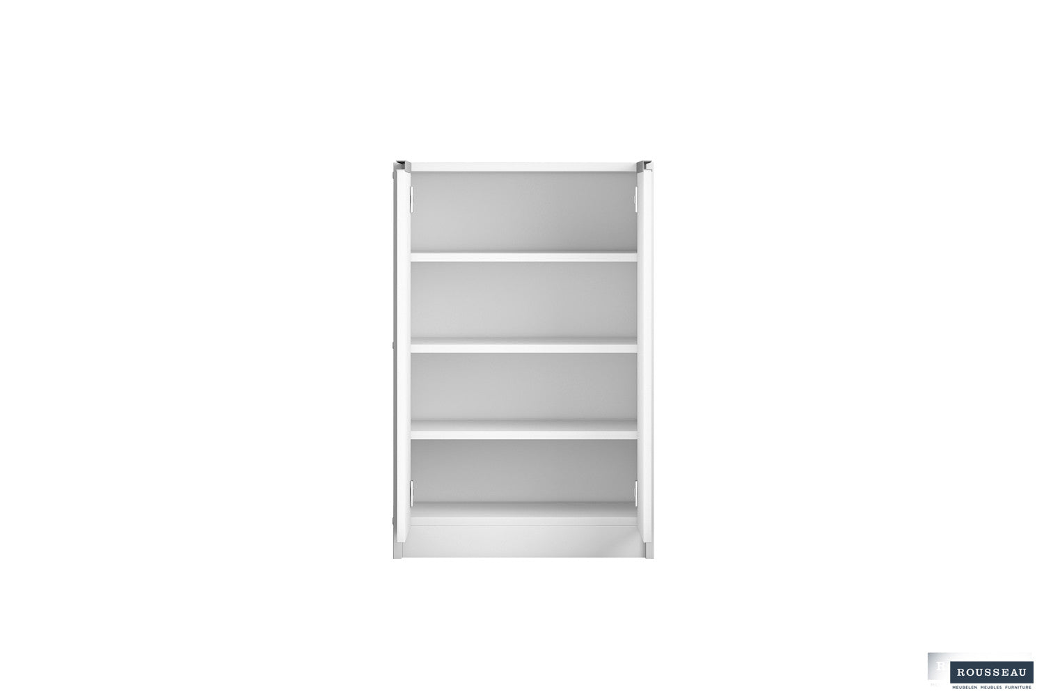 Rousseau - Schoenenkast Lilly 2 deuren Wit - 90x60x35 cm