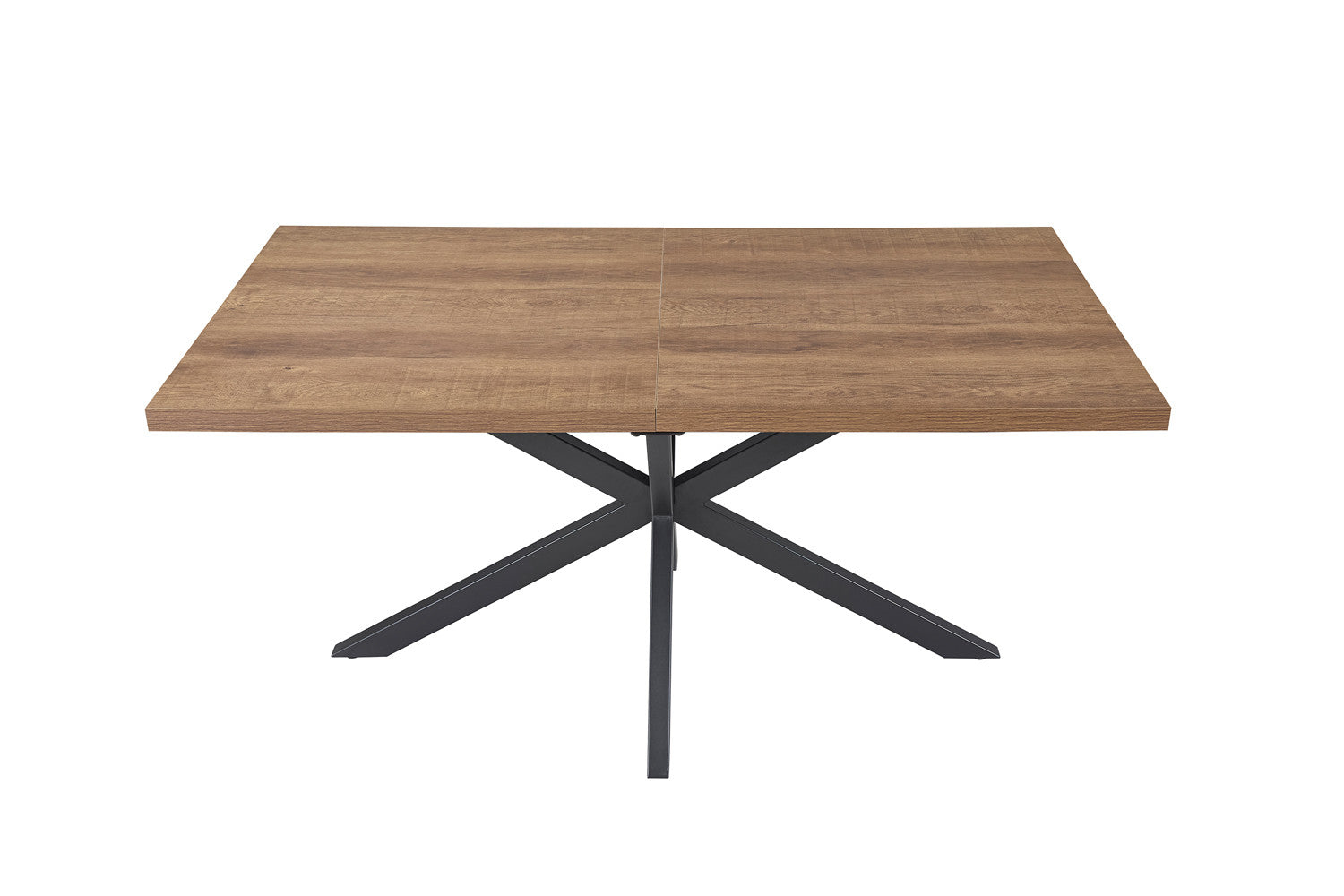 Rousseau - Table extensible Kos 160-200 cm Marron foncé - 76x200x90 cm