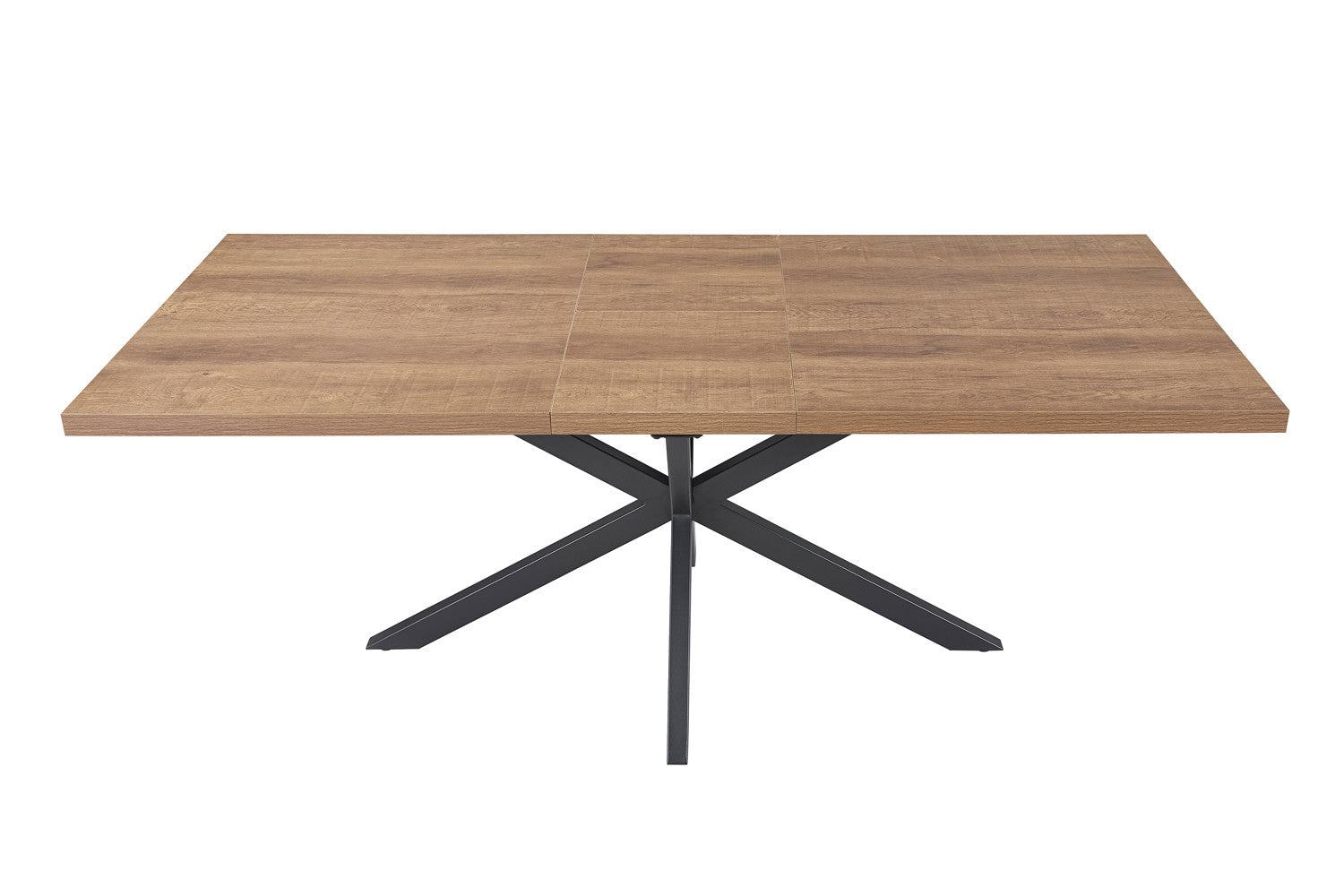 Rousseau - Table extensible Kos 160-200 cm Marron foncé - 76x200x90 cm