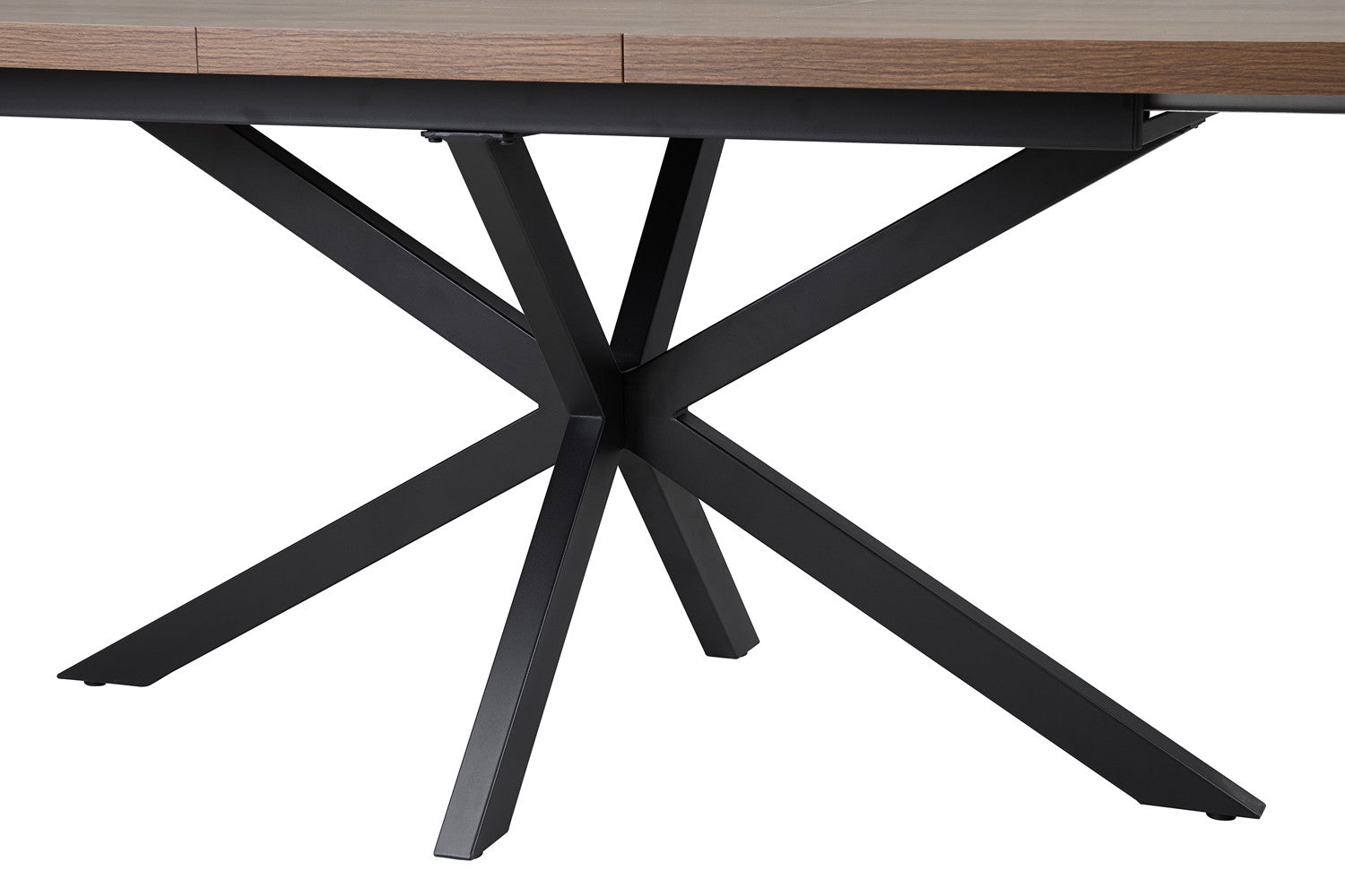 Rousseau - Table extensible Kos 160-200 cm Marron foncé - 76x200x90 cm