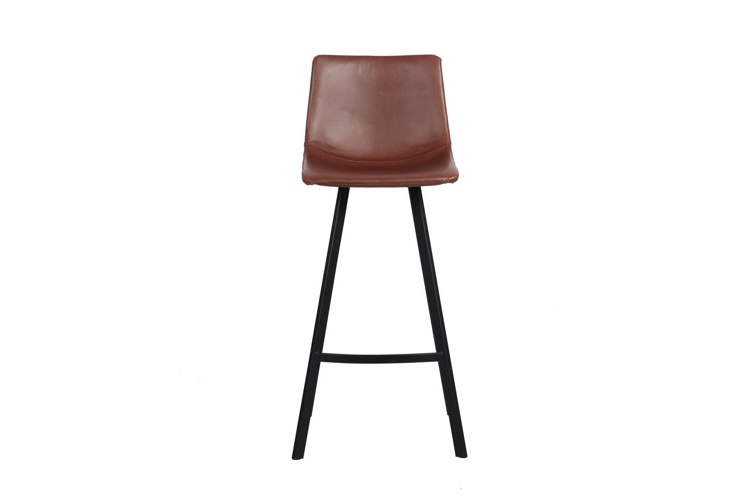 Rousseau - Chaise de bar Ozan PU Marron - 108x49x47 cm