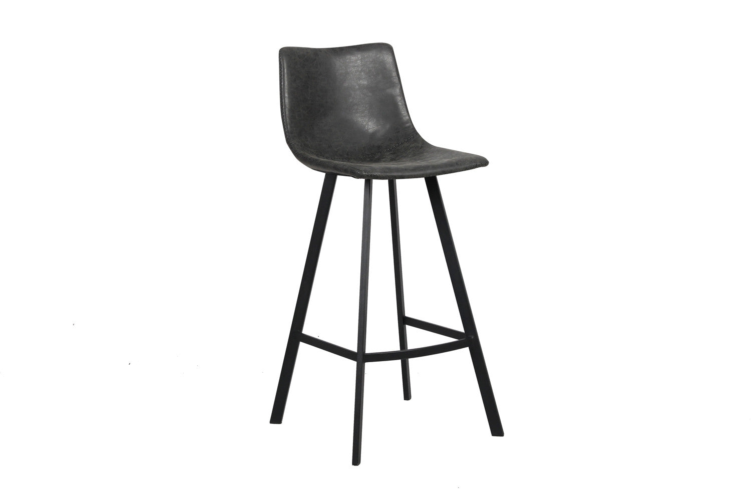 Rousseau - Barstoel Ozan PU Zwart - 108x49x47 cm