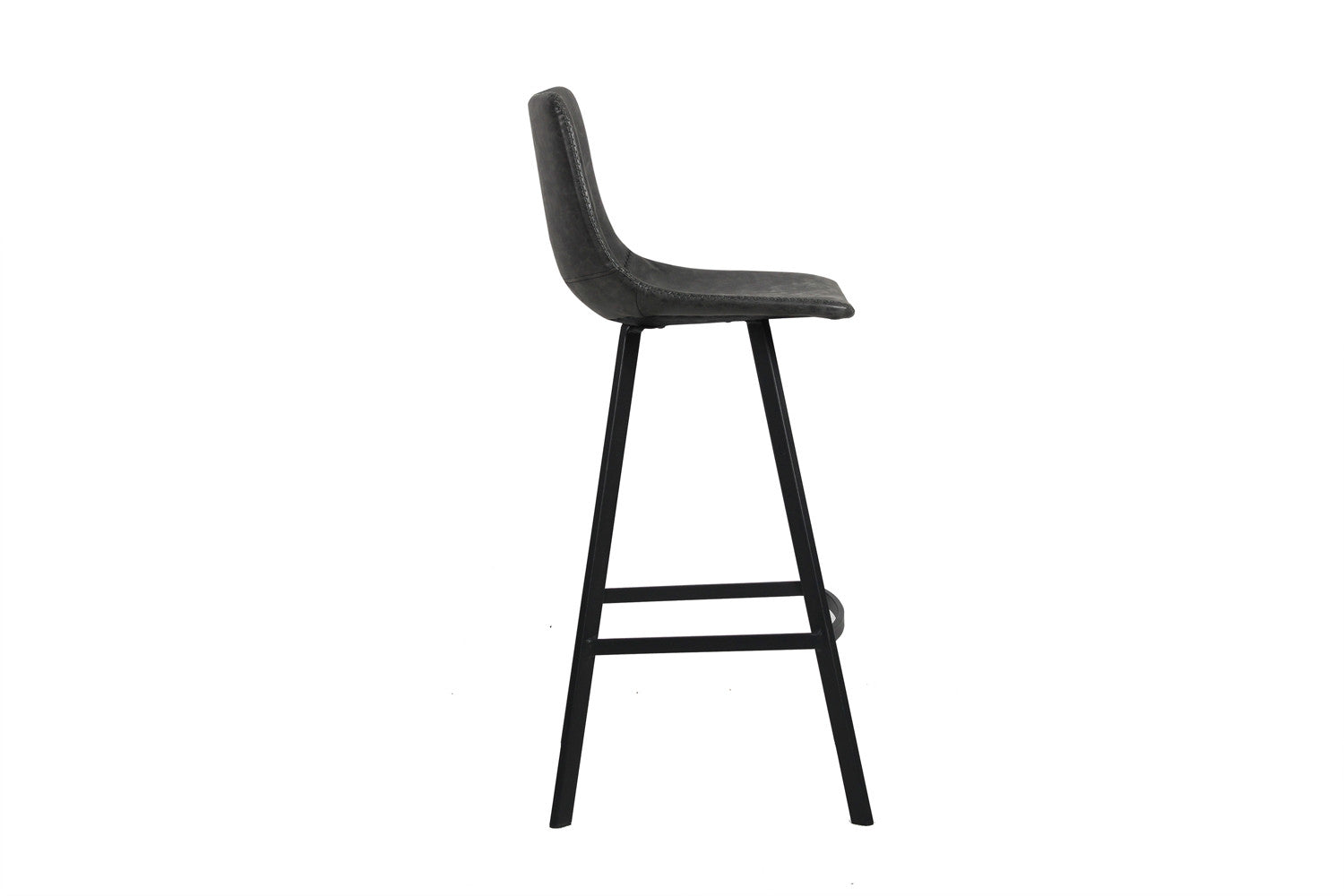 Rousseau - Barstoel Ozan PU Zwart - 108x49x47 cm