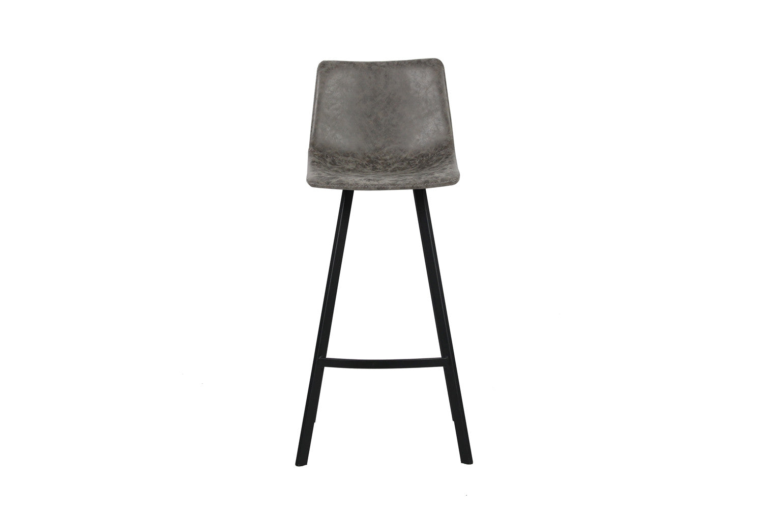 Rousseau - Chaise de bar Ozan PU Gris - 108x49x47 cm