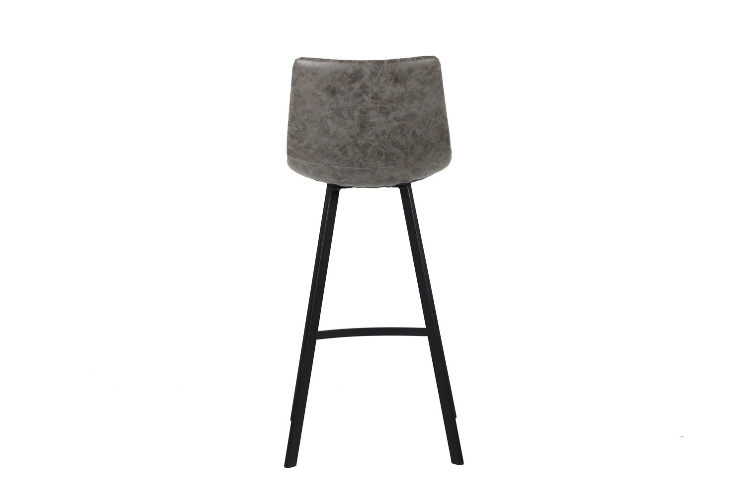 Rousseau - Chaise de bar Ozan PU Gris - 108x49x47 cm