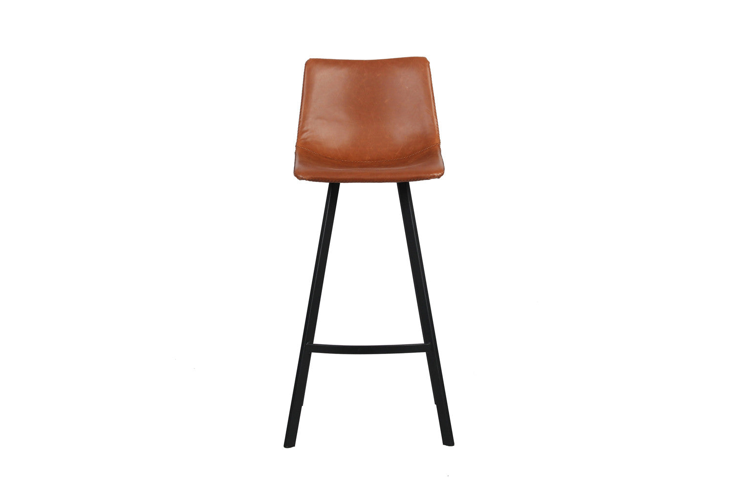 Rousseau - Chaise de bar Ozan PU Cognac - 108x49x47 cm