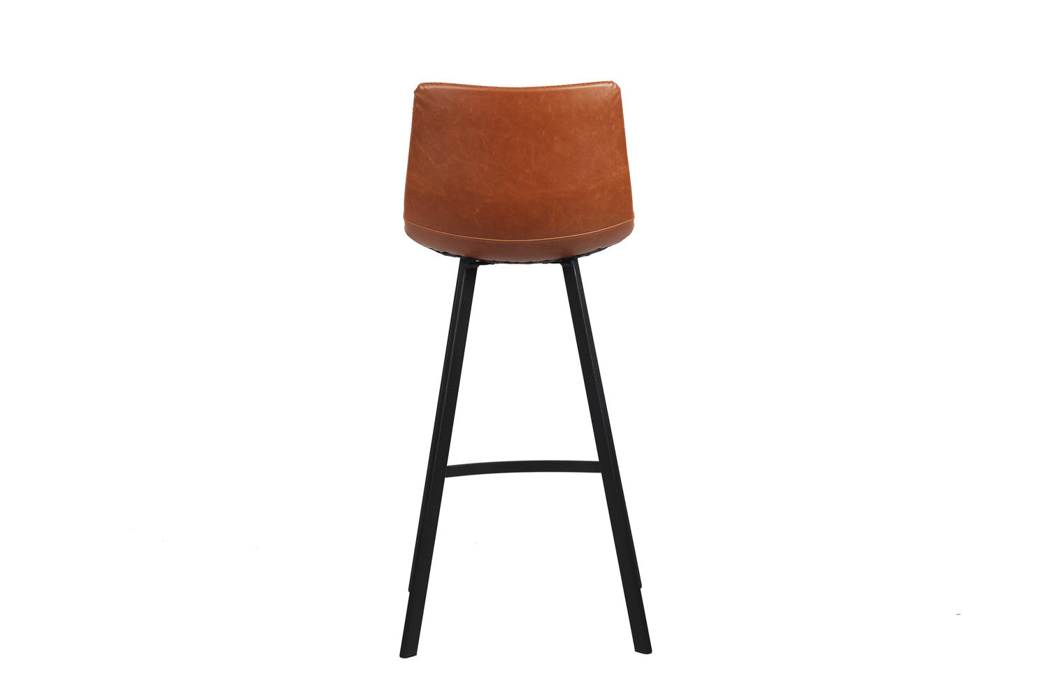 Rousseau - Chaise de bar Ozan PU Cognac - 108x49x47 cm