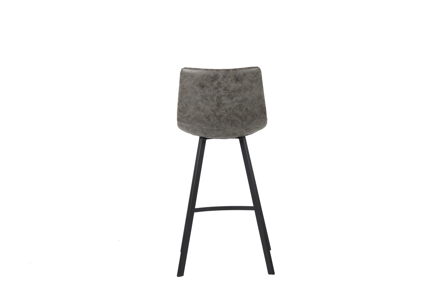 Rousseau - Chaise de bar Ozan PU Gris - 98x45x49 cm