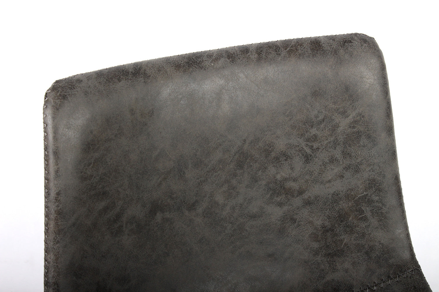 Rousseau - Chaise de bar Ozan PU Gris - 98x45x49 cm