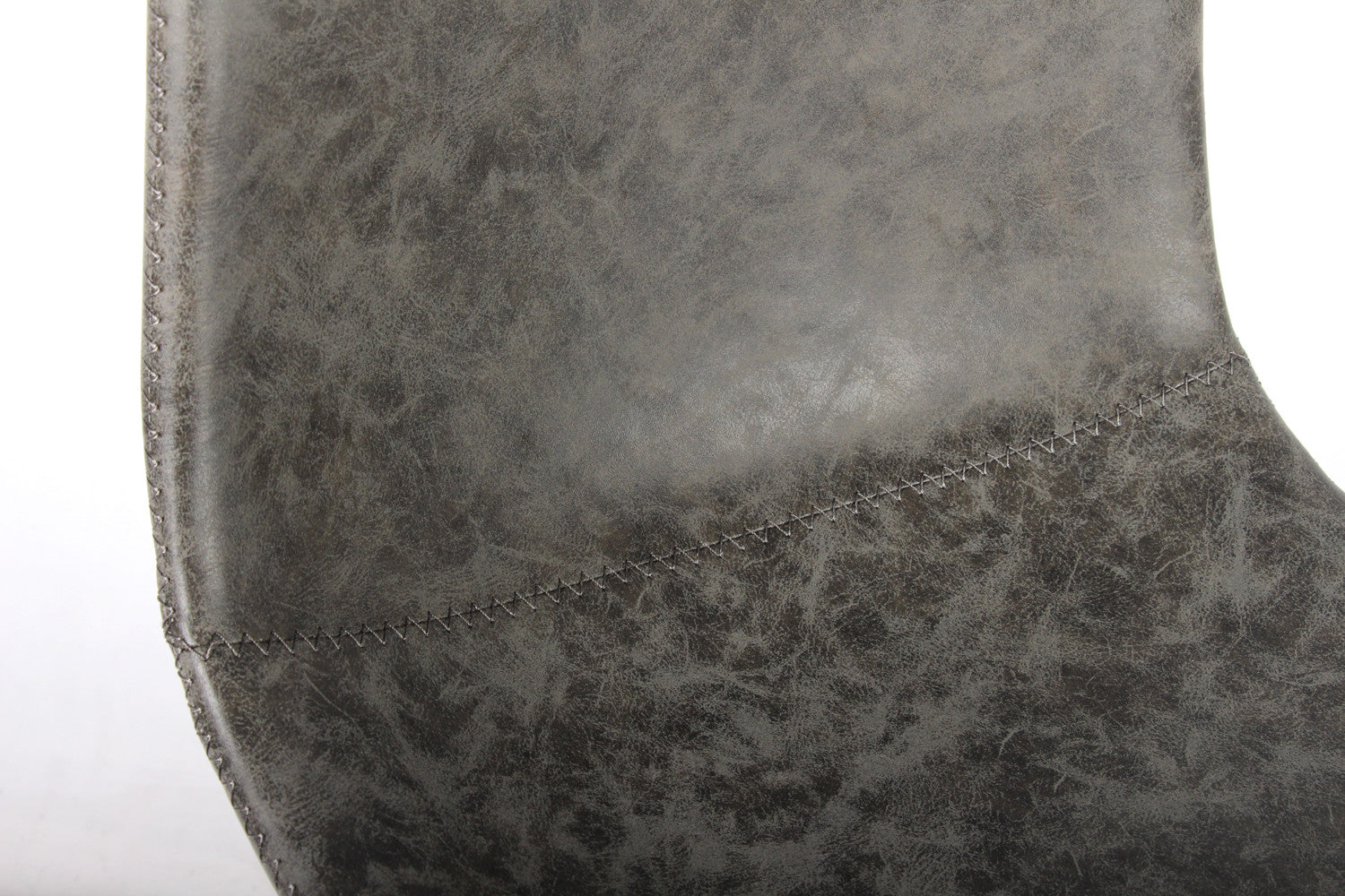 Rousseau - Chaise de bar Ozan PU Gris - 98x45x49 cm