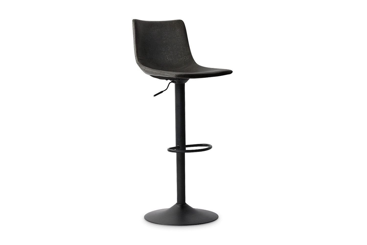 Rousseau - Barstoel Trevi PU Zwart - 88x41x47 cm