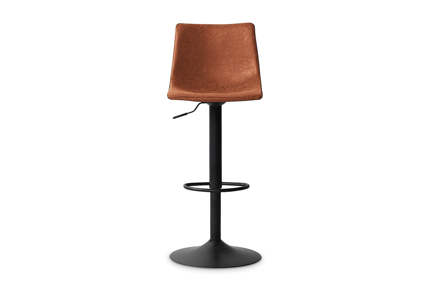 Rousseau - Chaise de bar Trevi PU Cognac - 88x41x47 cm