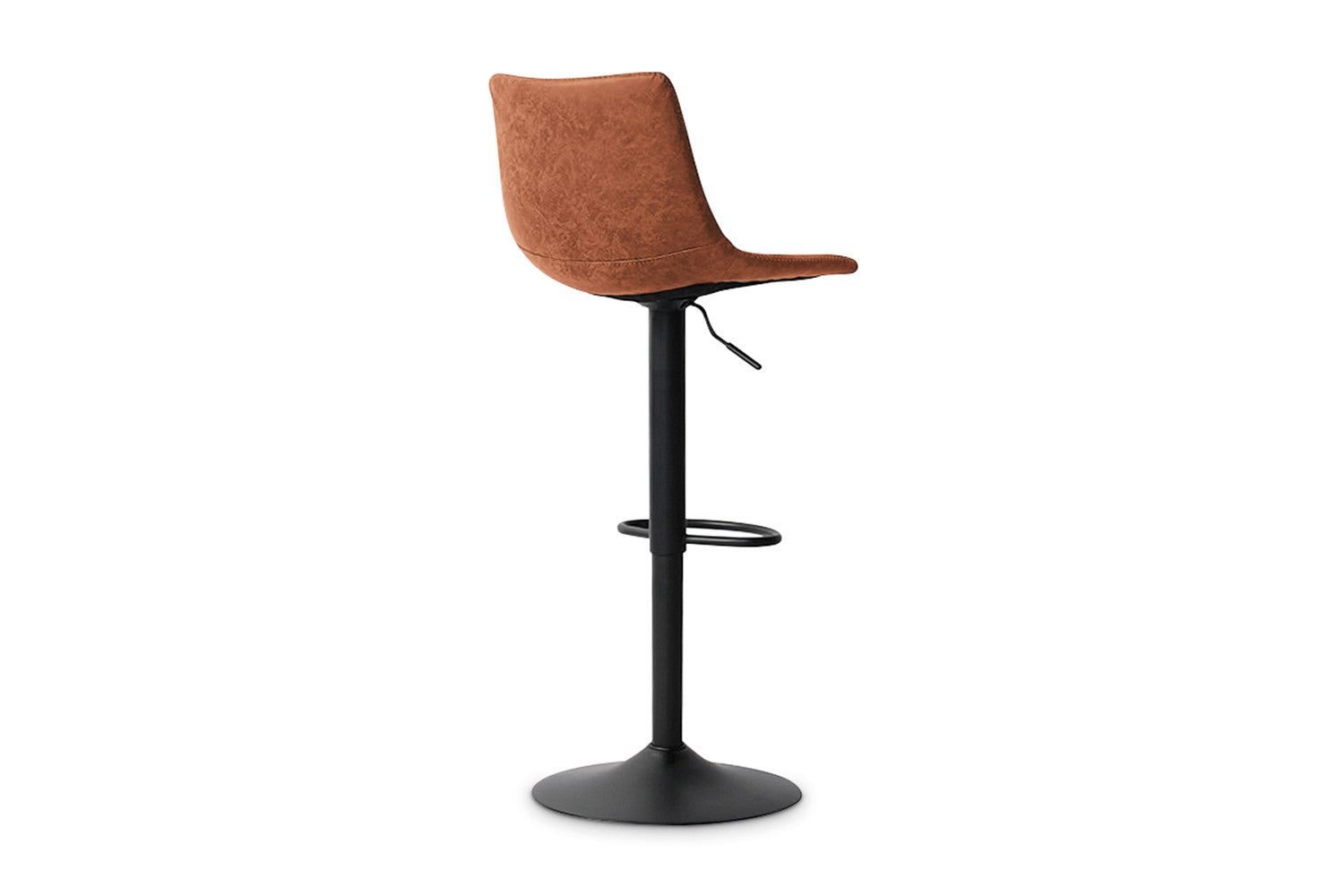 Rousseau - Chaise de bar Trevi PU Cognac - 88x41x47 cm