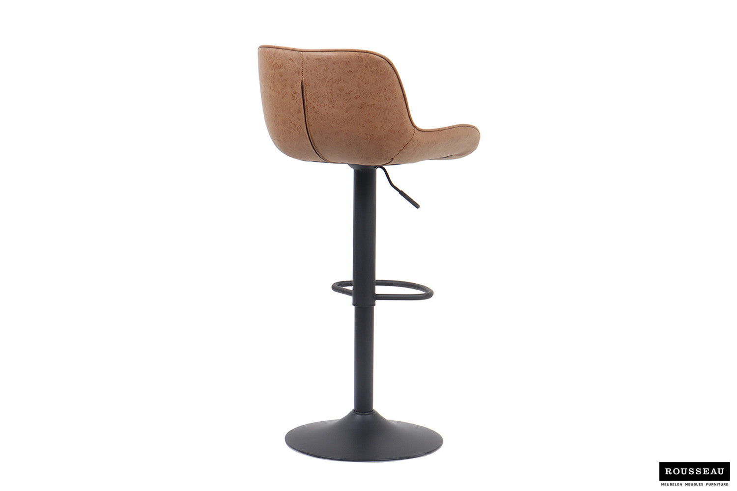 Rousseau - Barstoel Fenna PU Cognac - 84x48x49.5 cm