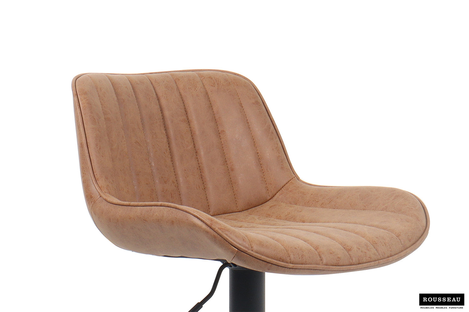 Rousseau - Barstoel Fenna PU Cognac - 84x48x49.5 cm