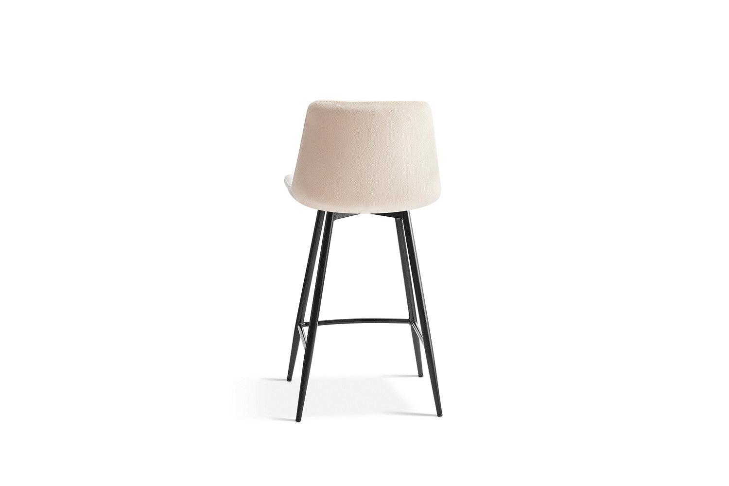 Rousseau - Barstoel Juta Fluweel Beige - 95x46x36 cm