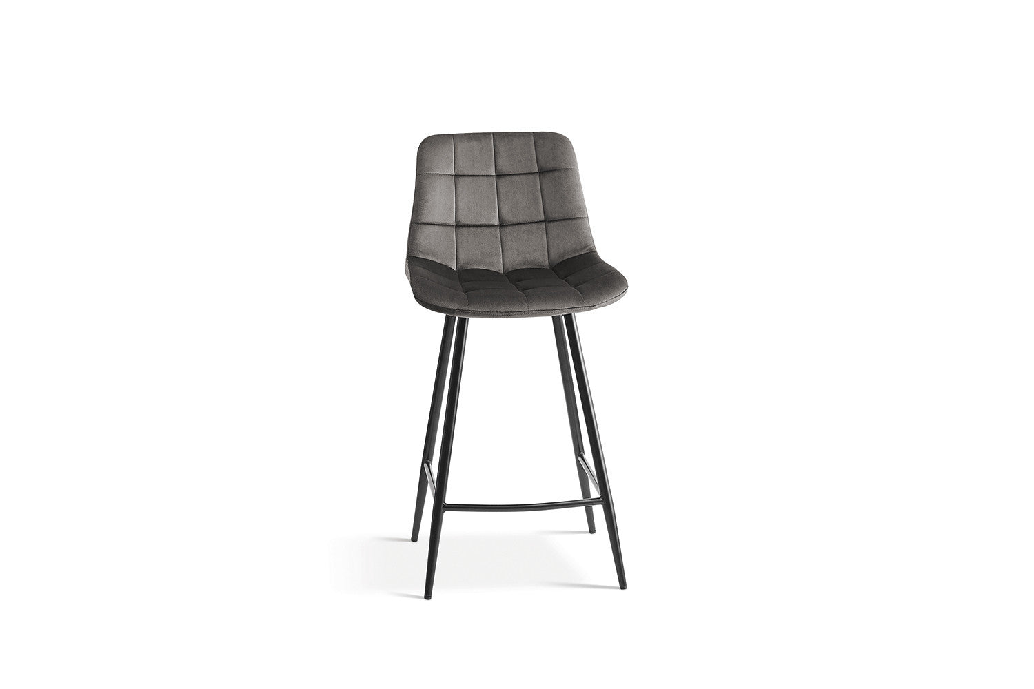 Rousseau - Barstoel Juta Fluweel Taupe - 95x46x36 cm