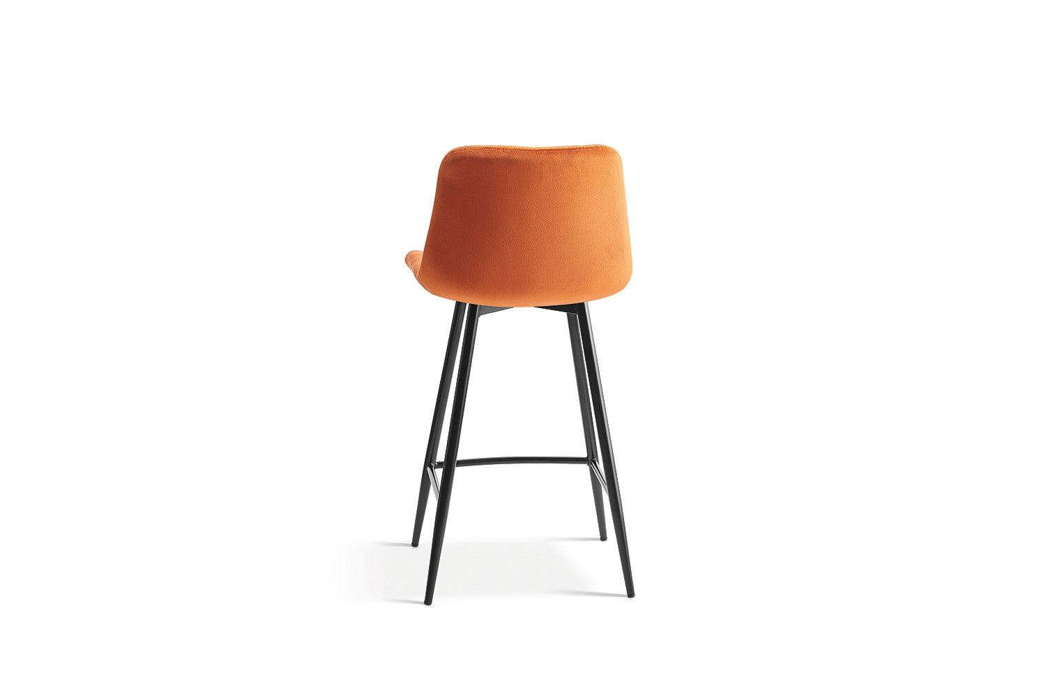 Rousseau - Barstoel Juta Fluweel Oranje - 95x46x36 cm
