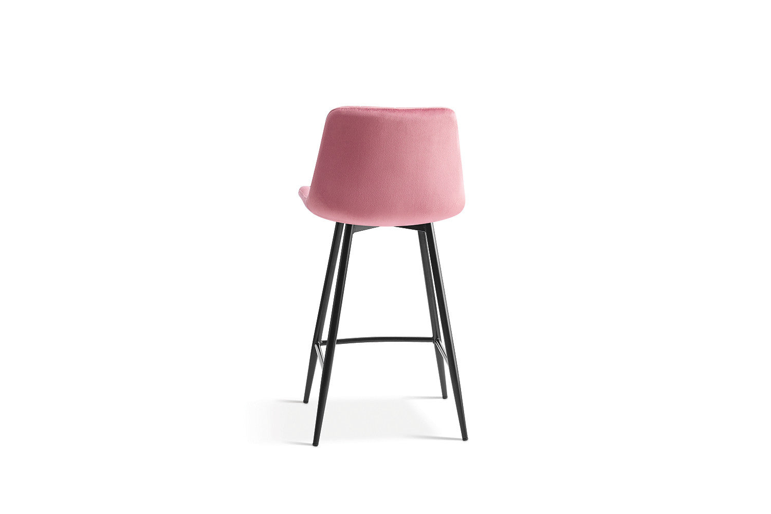 Rousseau - Barstoel Juta Fluweel Roze - 95x46x36 cm