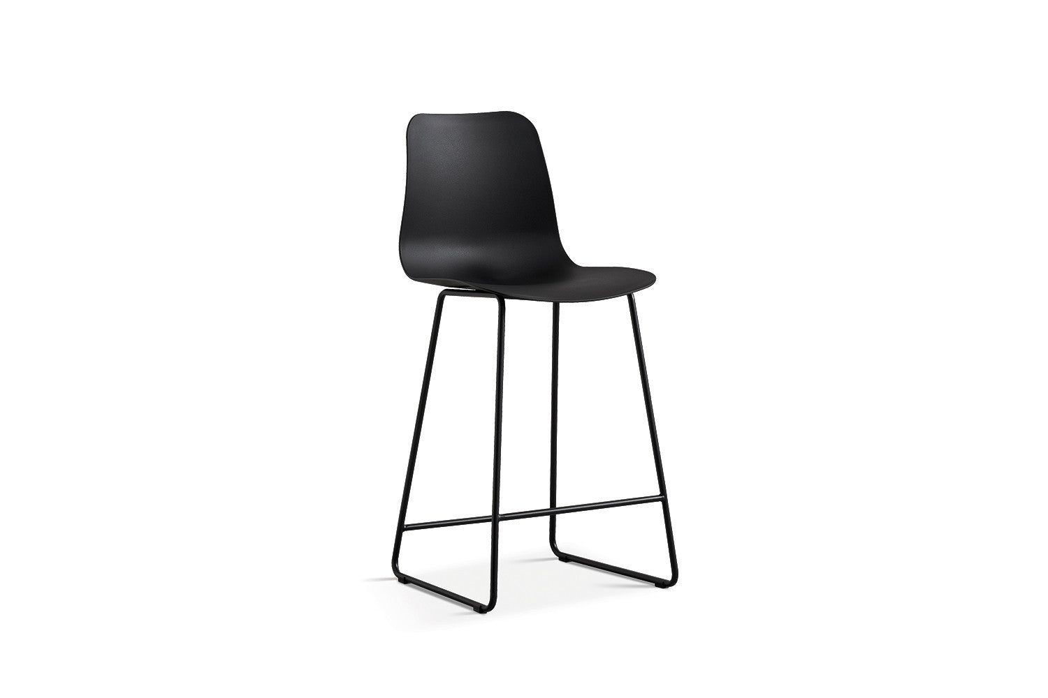 Rousseau - Chaise de bar Marie PP Noir - 100.5x51x44cm