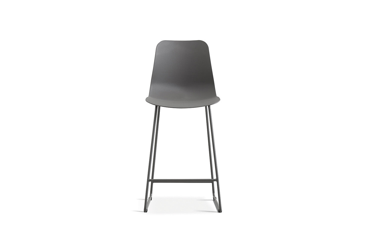 Rousseau - Chaise de bar Marie PP Gris - 100.5x51x44cm