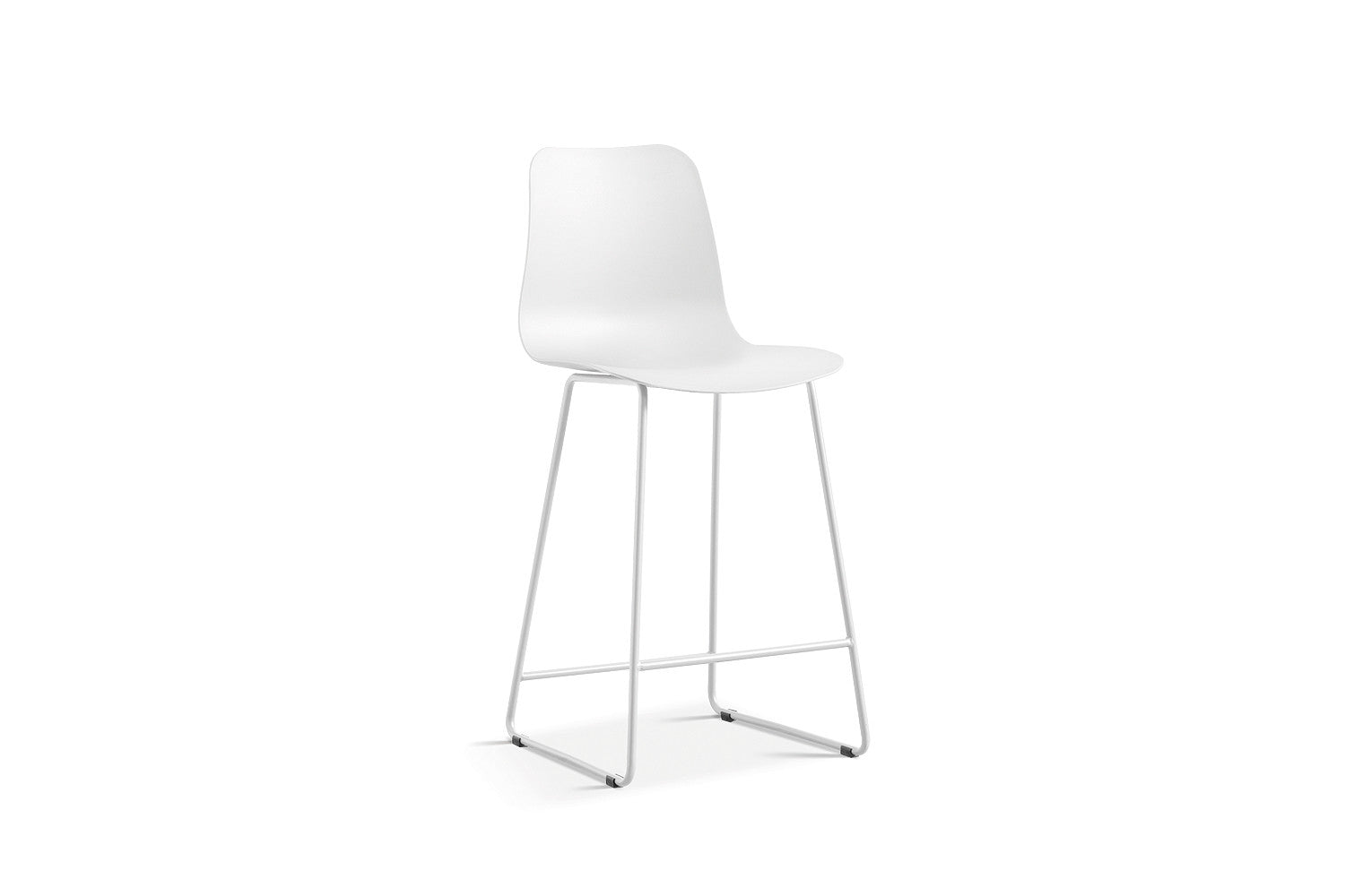 Rousseau - Chaise de bar Marie PP Blanc - 100.5x51x44cm