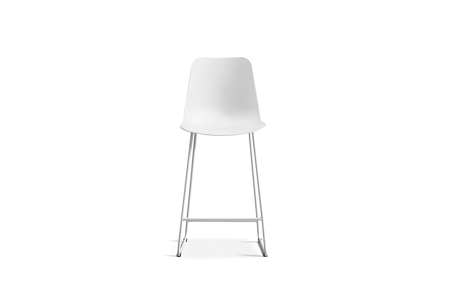 Rousseau - Chaise de bar Marie PP Blanc - 100.5x51x44cm