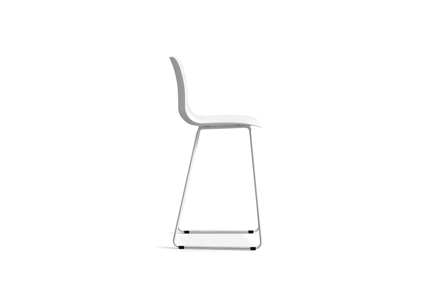 Rousseau - Chaise de bar Marie PP Blanc - 100.5x51x44cm