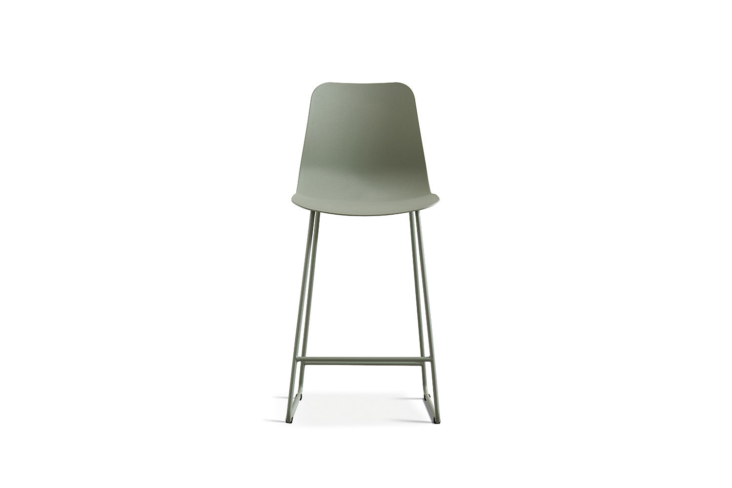 Rousseau - Chaise de bar Marie PP Gris-vert - 100.5x51x44cm