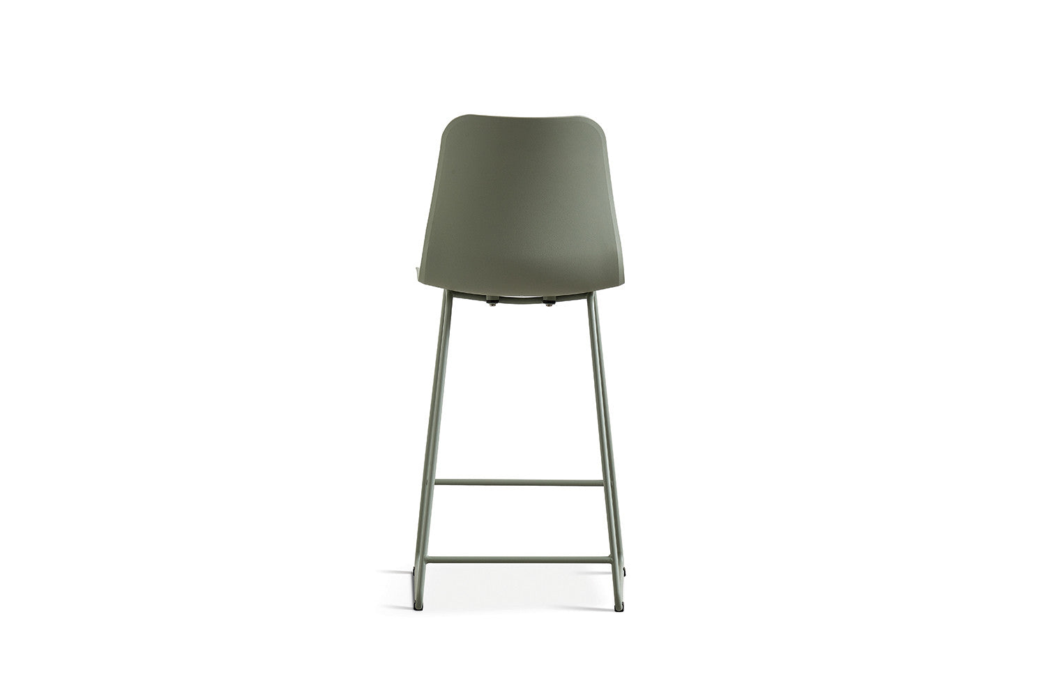 Rousseau - Chaise de bar Marie PP Gris-vert - 100.5x51x44cm