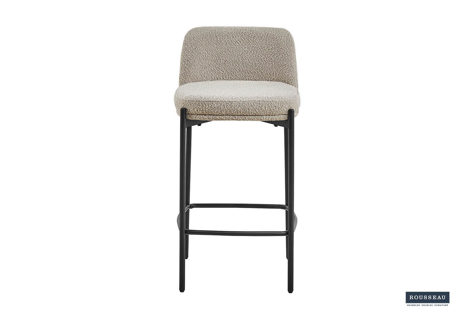 Rousseau - Barstoel Ella Stof Zand - 85x37.5x46 cm