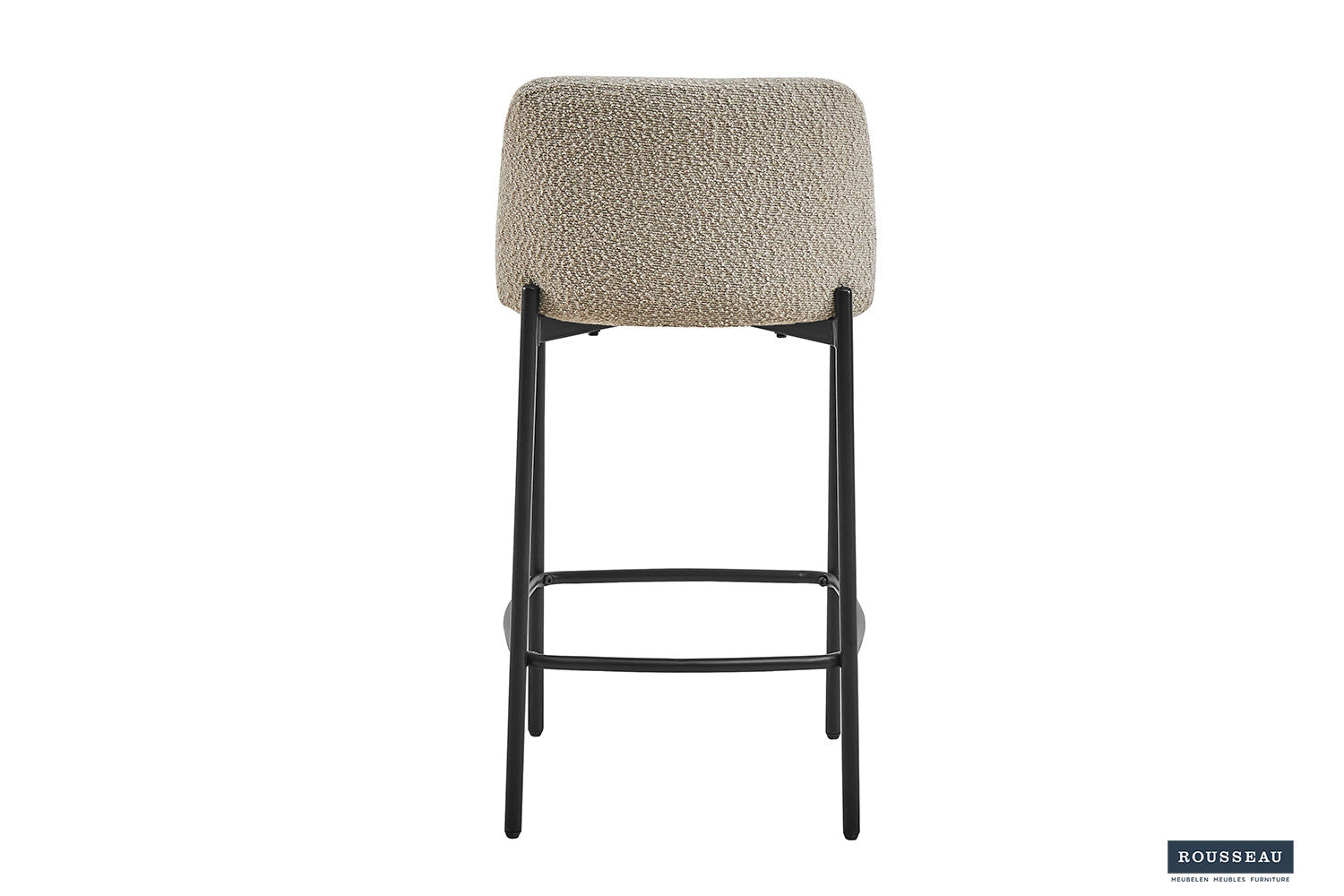 Rousseau - Barstoel Ella Stof Zand - 85x37.5x46 cm